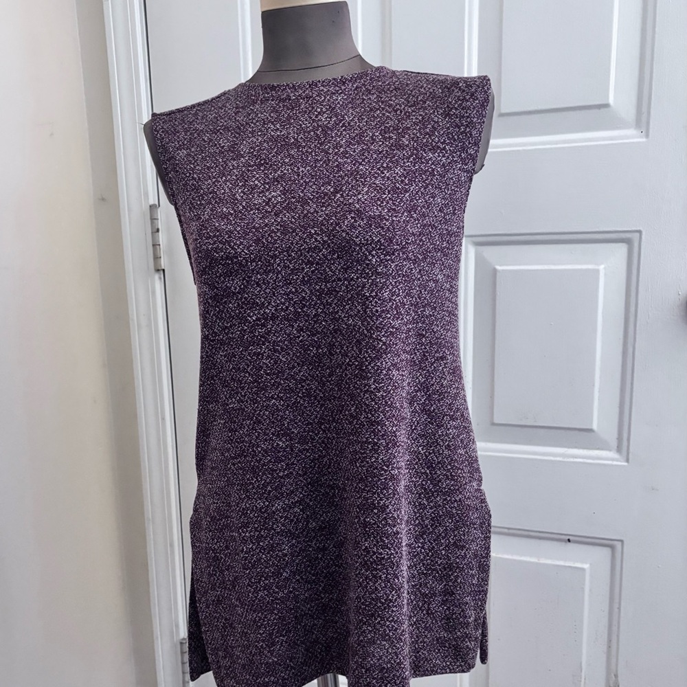 Banana Republic Marled Plum Crewneck Tunic